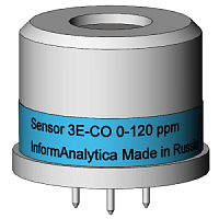 Сенсор электрохимический на оксид углерода 3Е-CО 0-120 ppm / 3Е-CО 0-500 ppm для газоанализатора Хоббит-Т/ОКА